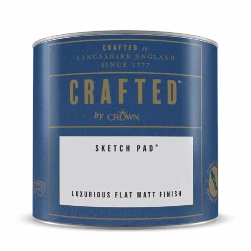 Crown Crafted Sketch Pad Matt Emulsion Paint Tester in Grey, 125ml – 4