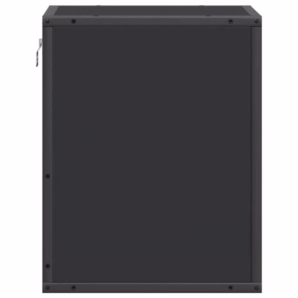 Berkfield Home Wall-mounted Bedside Cabinet in Black, W: 40 cm, D: 31 cm, H: 39.5 cm – 6
