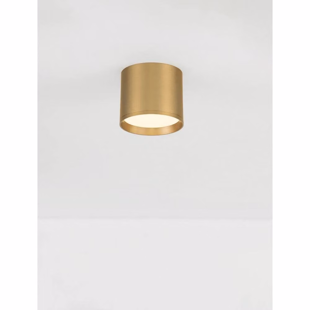 Netlighting Ziaza Surface Mounted LED Downlight, Matt Gold, 10W, 505lm, 3000K – 2