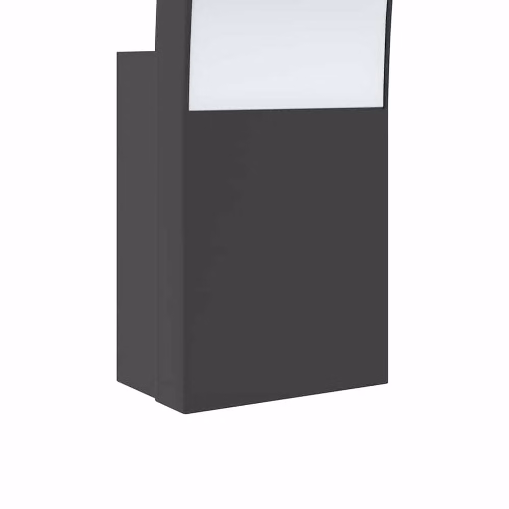 Berkfield Home Outdoor LED Wall Lights, 2-Piece Black Die-cast Aluminium Set – 3