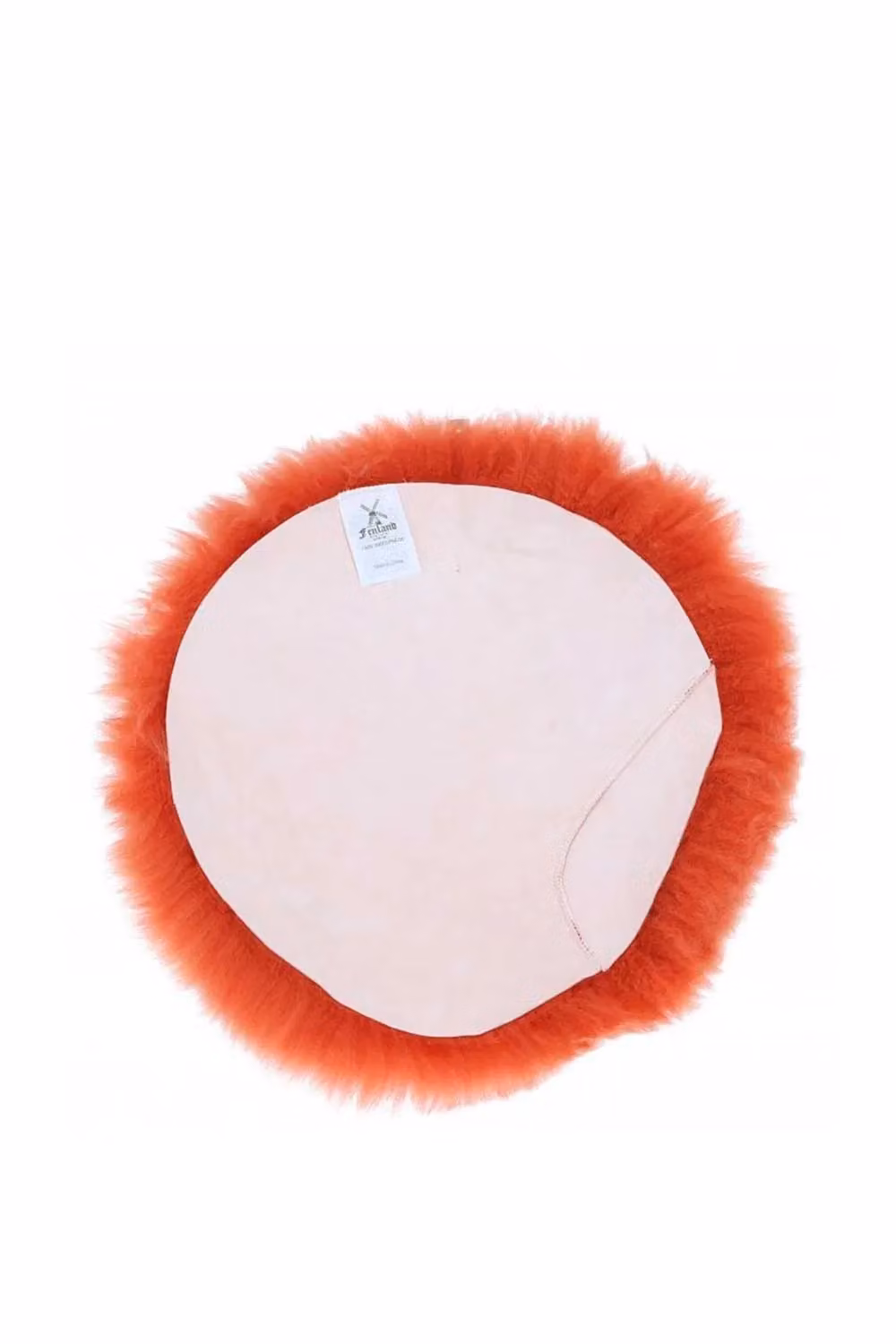 Fenland England Real Sheepskin Seat Pad in Orange, Diameter: 34 cm – 2