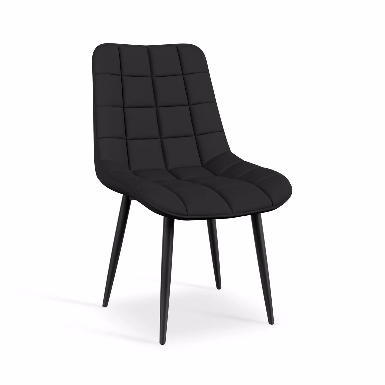 More4Homes Aria Black Dining Table and Set of 6 Nova Faux Leather Dining Chairs – 3