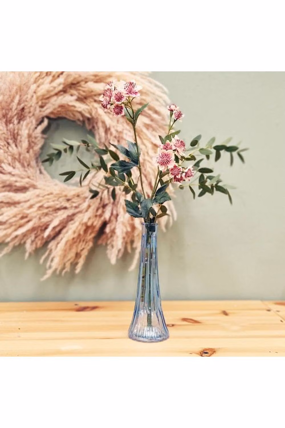 KDMD Ashley Blue Glass Bud Vase Set of 6, Height: 21 cm – 2
