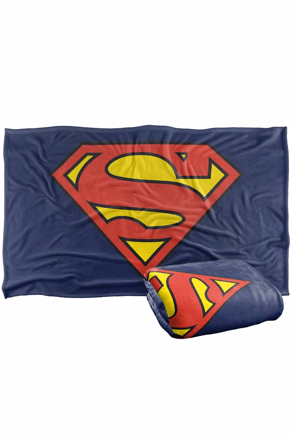 Warner Bros. Superman Classic Logo Silky Touch Super Soft Fleece Throw Blanket, Multicolour, W: 152 cm, D: 127 cm – 7