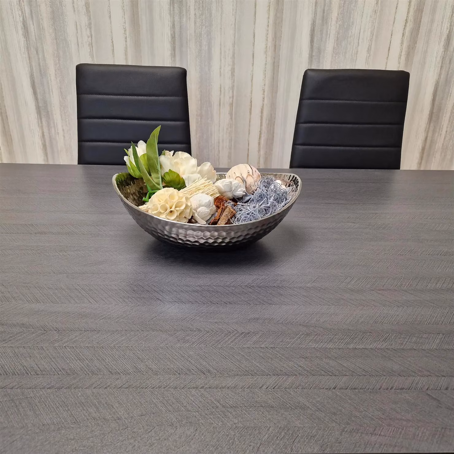 Kosy Koala Modern Rectangular Dining Set with 4 Faux Leather Chairs in Brown and Black – 3