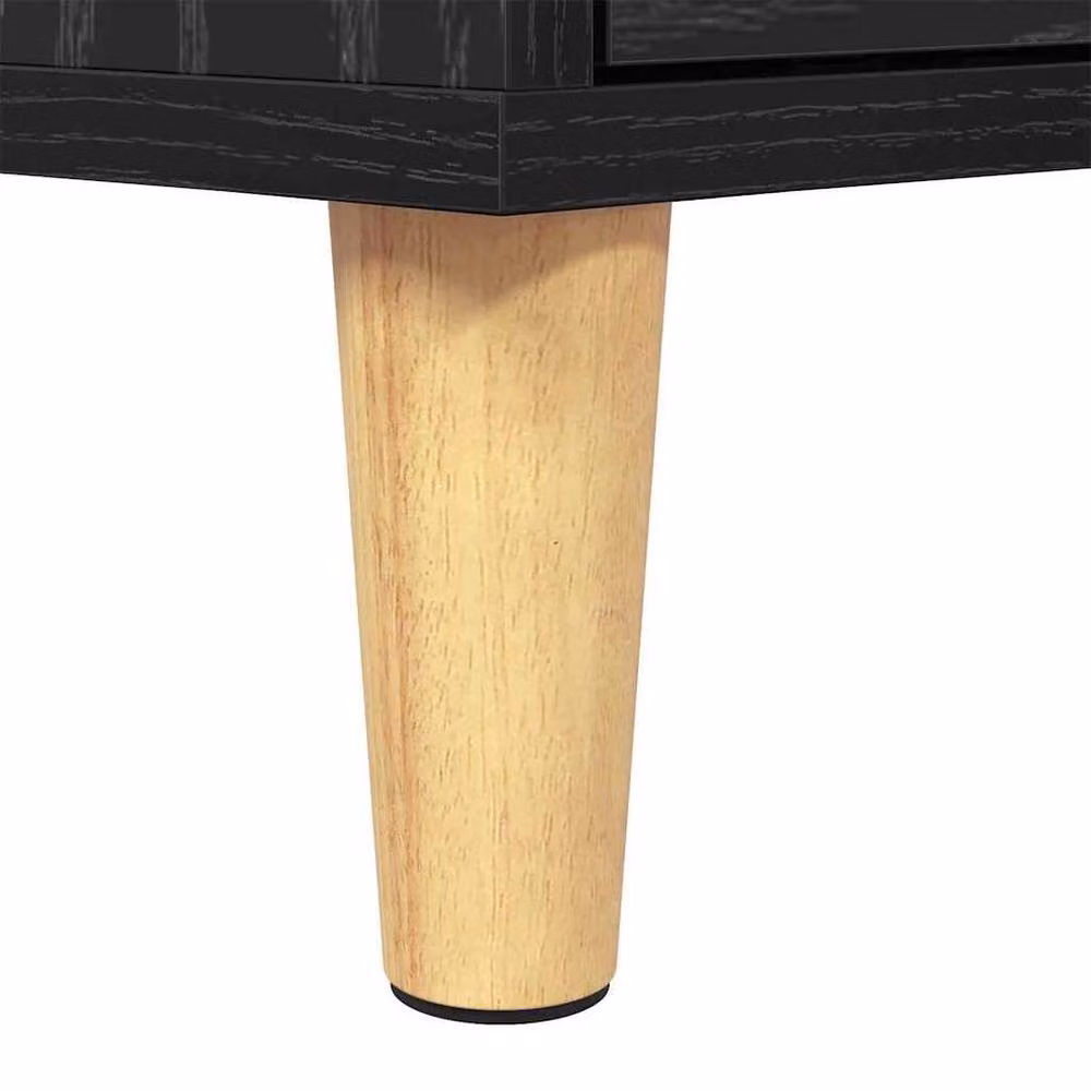Berkfield Home TV Cabinet in Black Oak, W/D/H: 150 x 30 x 45 cm – 5