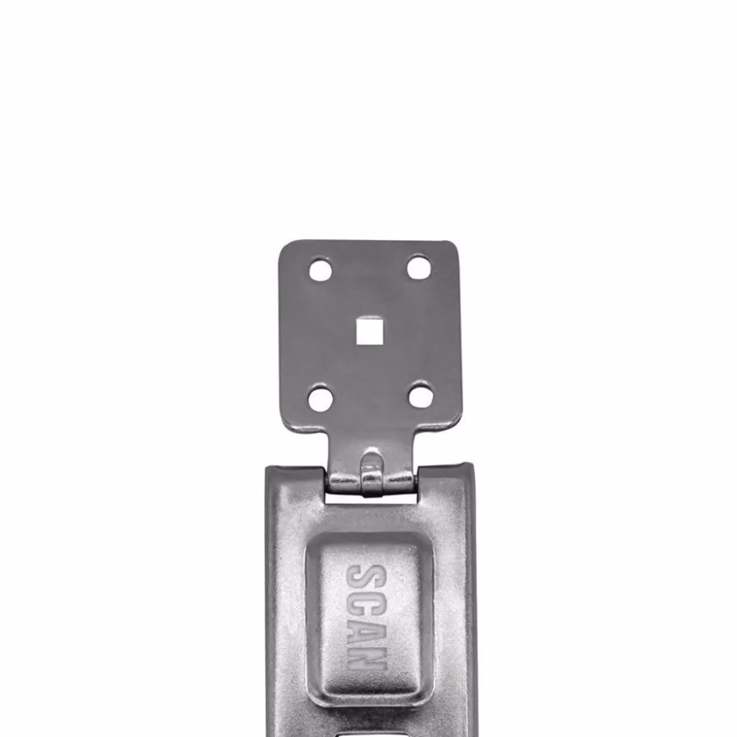 Scan Hinged Hasp and Staple in Galvanised Silver Steel – 2