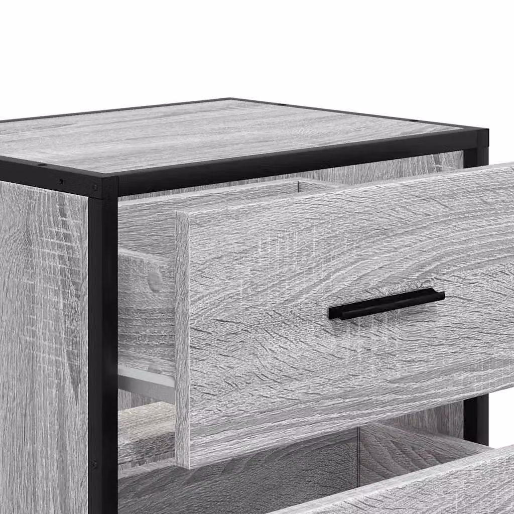 Berkfield Home Wall-mounted Bedside Cabinets, 2 Pack, Grey Sonoma, W: 40 cm, D: 31 cm, H: 39.5 cm – 7