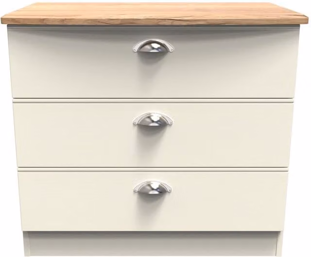 Ready Assembled 2 U Albert 3 Drawer Chest in Beige