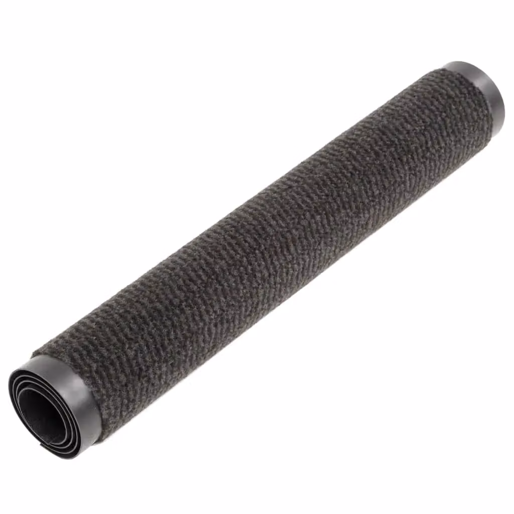Berkfield Home Non-Slip Rectangular Tufted Dust Control Mats, 2 Pack, Black, W: 60 cm, D: 90 cm – 2