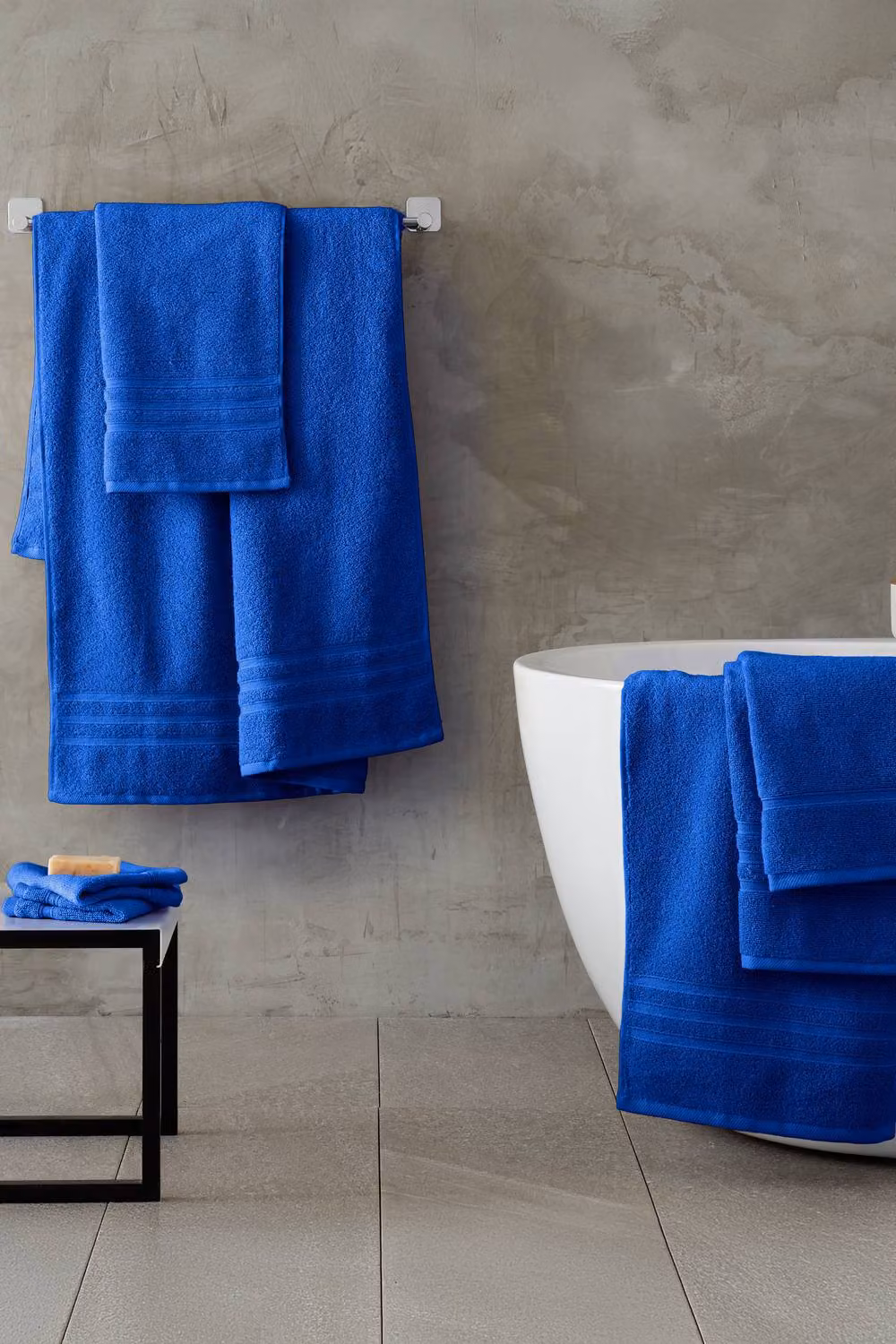 Catherine Lansfield 6 Piece Zero Twist Cotton Towel Bale Set in Blue – 3