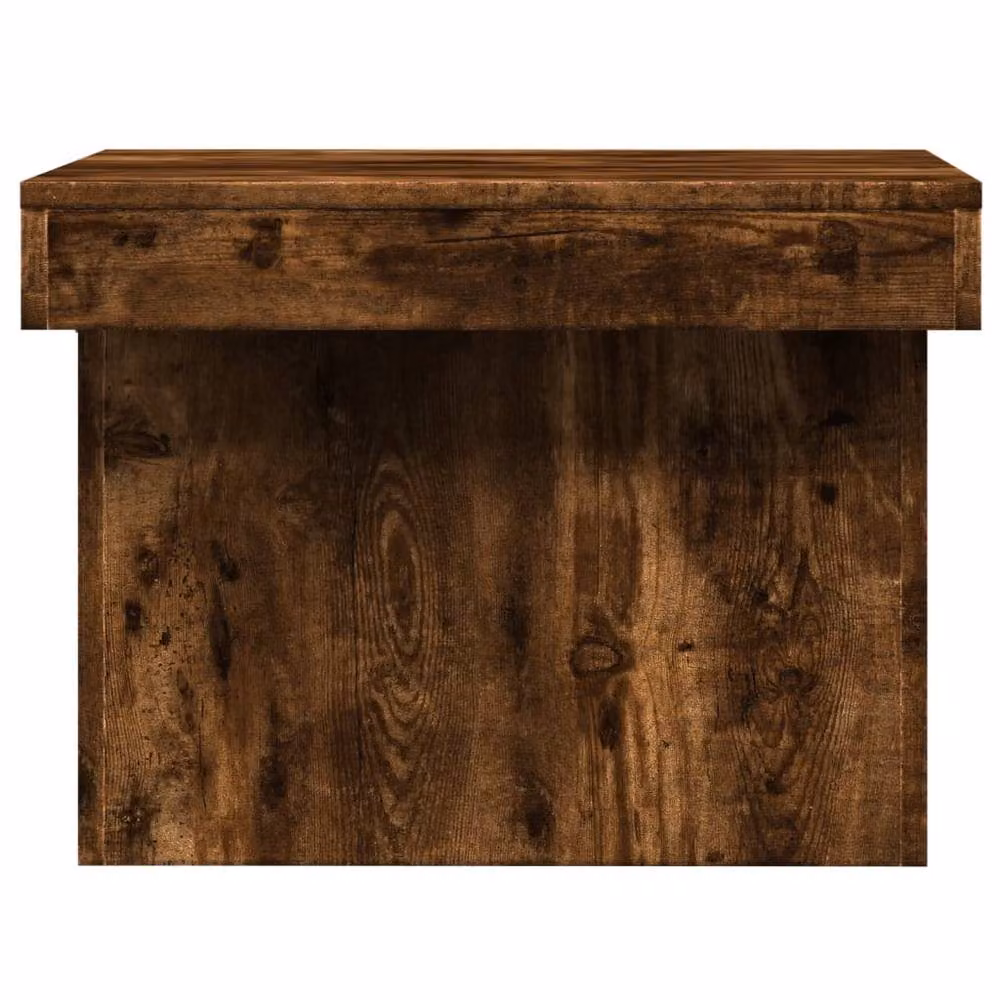 Berkfield Home Decorative Coffee Table in Smoked Oak Brown, W/D/H: 100 x 55 x 40 cm – 3
