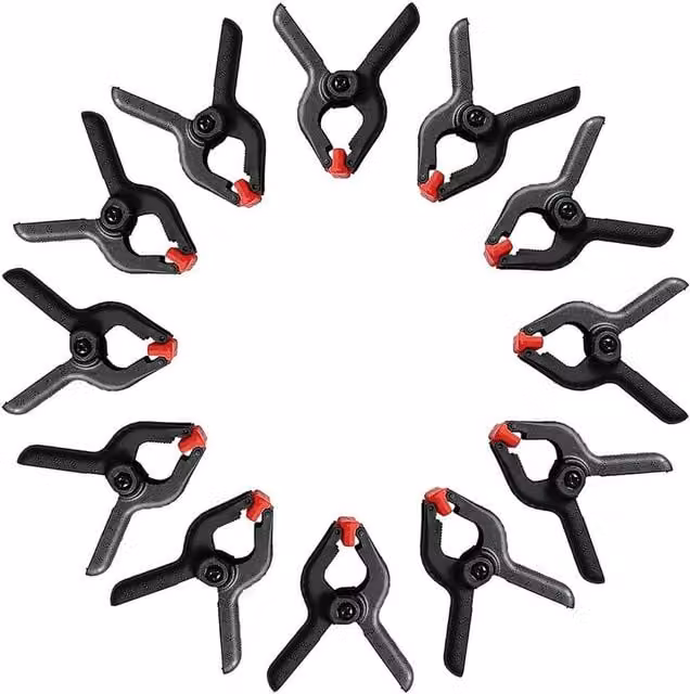 NESTLUNE Quick Grip Plastic Woodworking Clamps in Black, W/D/H: 100 x 400 x 1000 mm – 1