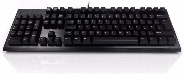 Accuratus Left-Handed Full Size Programmable USB Mechanical Keyboard, Black