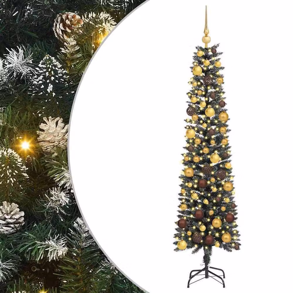 Berkfield Home Artificial Christmas Tree with Stand, Green, H 180 x W 50.5 x D 50.5 cm – 2