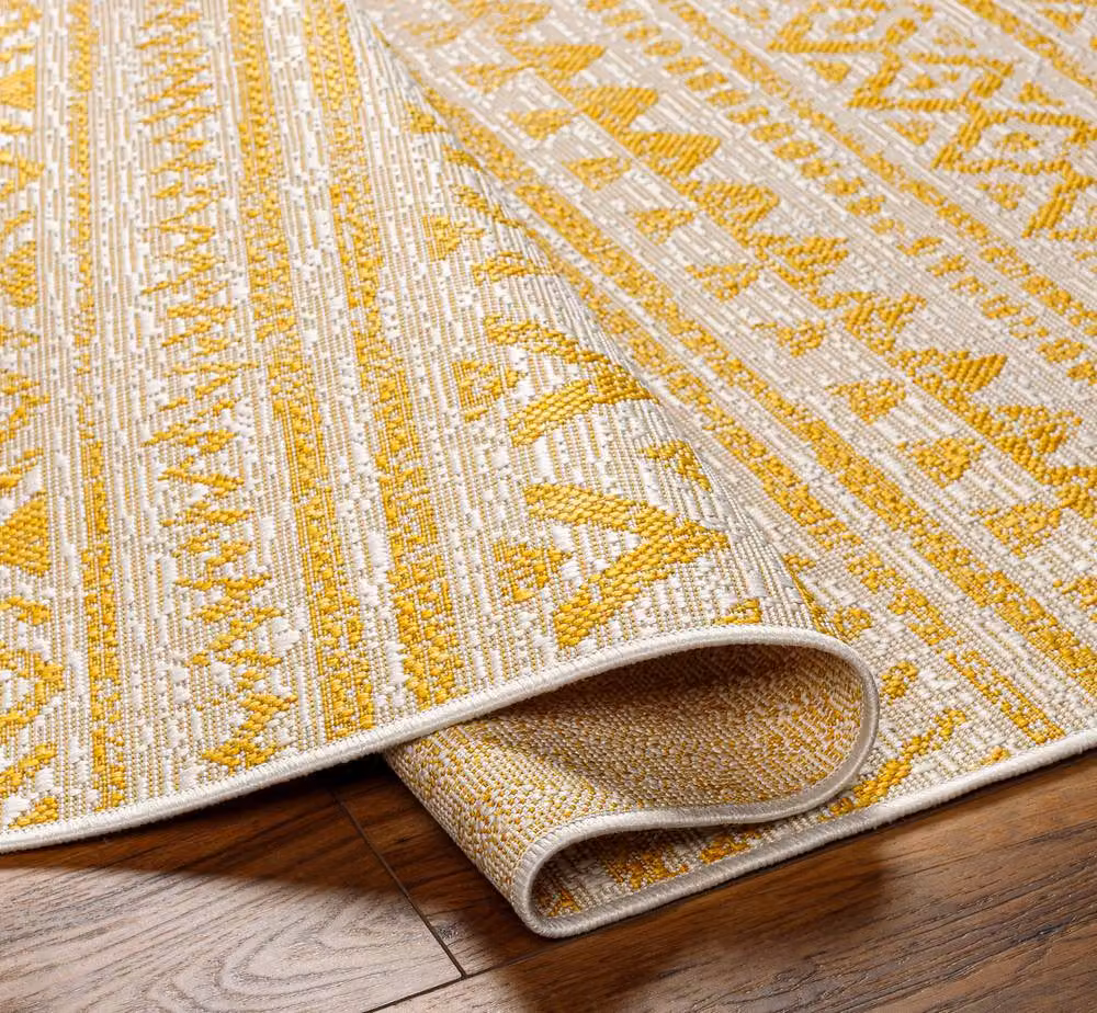 Livabliss Aegean-Global Boho In- & Outdoor Rug in Green, Yellow, Pink and Brown, W: 160 cm, D: 230 cm – 2