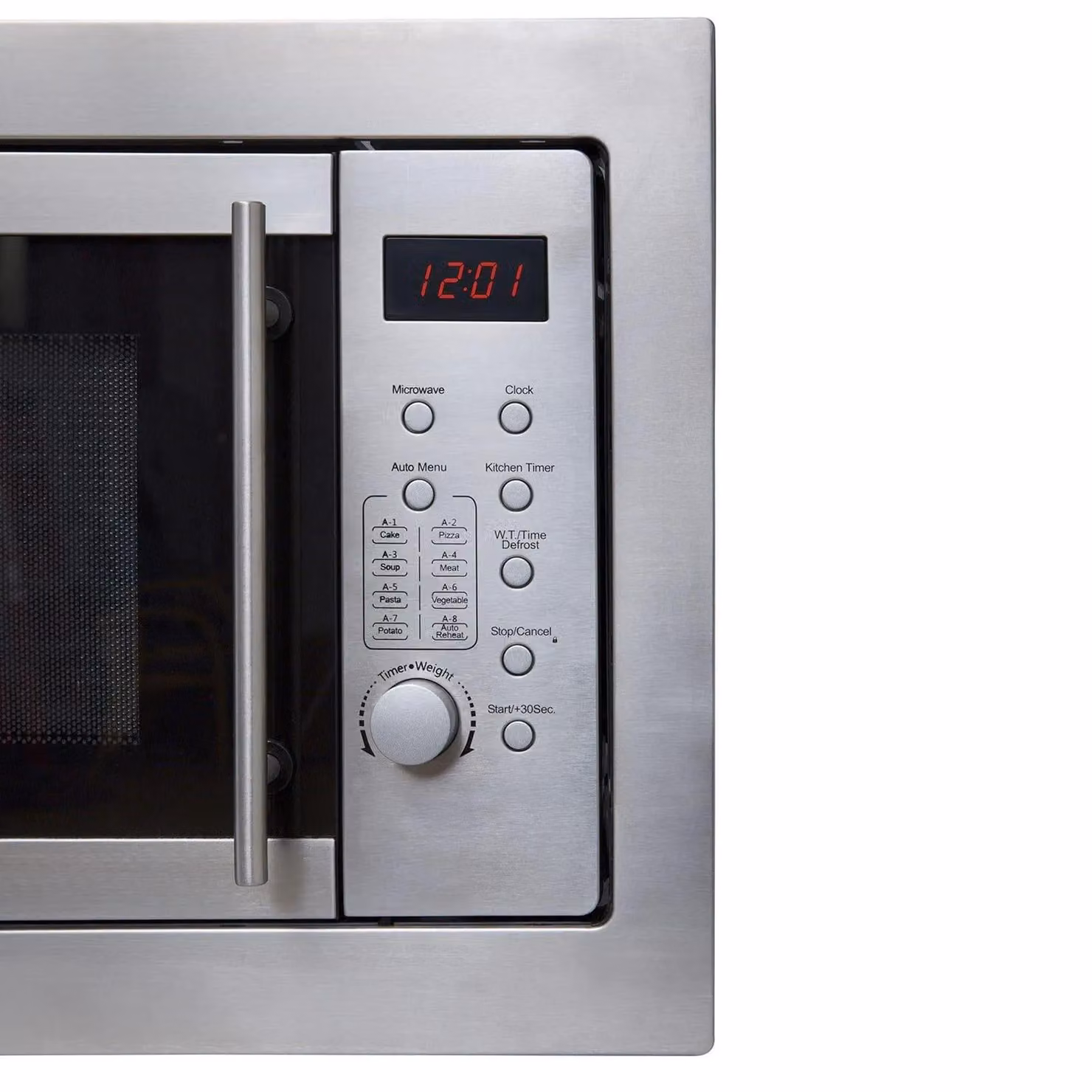 SIA BIM25SS 900W Digital Solo Built-in Microwave Oven, 25L, Stainless Steel in Silver – 3