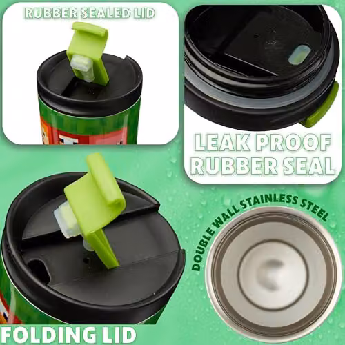 Get Trend Minecraft Insulated Stainless Steel Travel Mug, 425 ml, Multicolour – 7