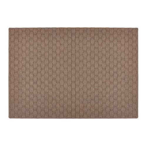 My Mat Basketweave Mink Rectangular Rug, W: 140 cm, L: 200 cm – 1