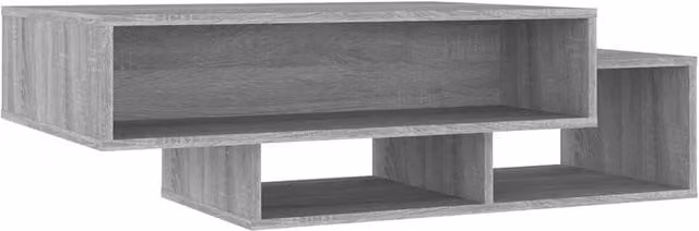 Berkfield Home Grey Sonoma Coffee Table in Engineered Wood, W: 105 cm, D: 55 cm, H: 32 cm