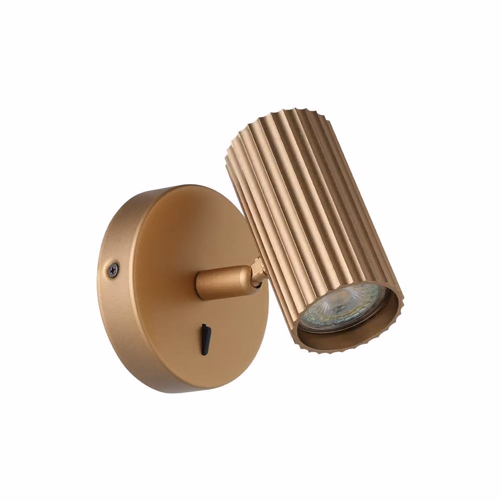 Eglo Portillo Modern Aluminium and Metal Wall Spotlight in Gold/Brass – 2