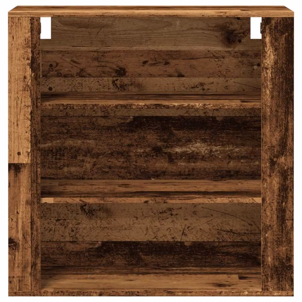 Berkfield Home Wall Cabinet in Old Wood Brown, W/D/H: 80 x 33 x 80 cm – 3