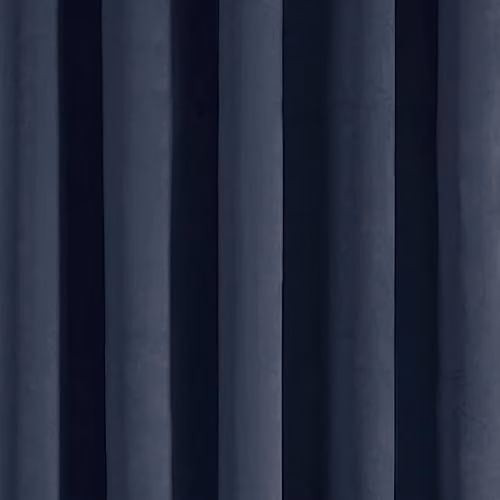 Laurence Llewelyn-Bowen Montrose Navy Blue Velvet Blackout Eyelet Door Curtain, W: 168 cm, H: 214 cm – 2