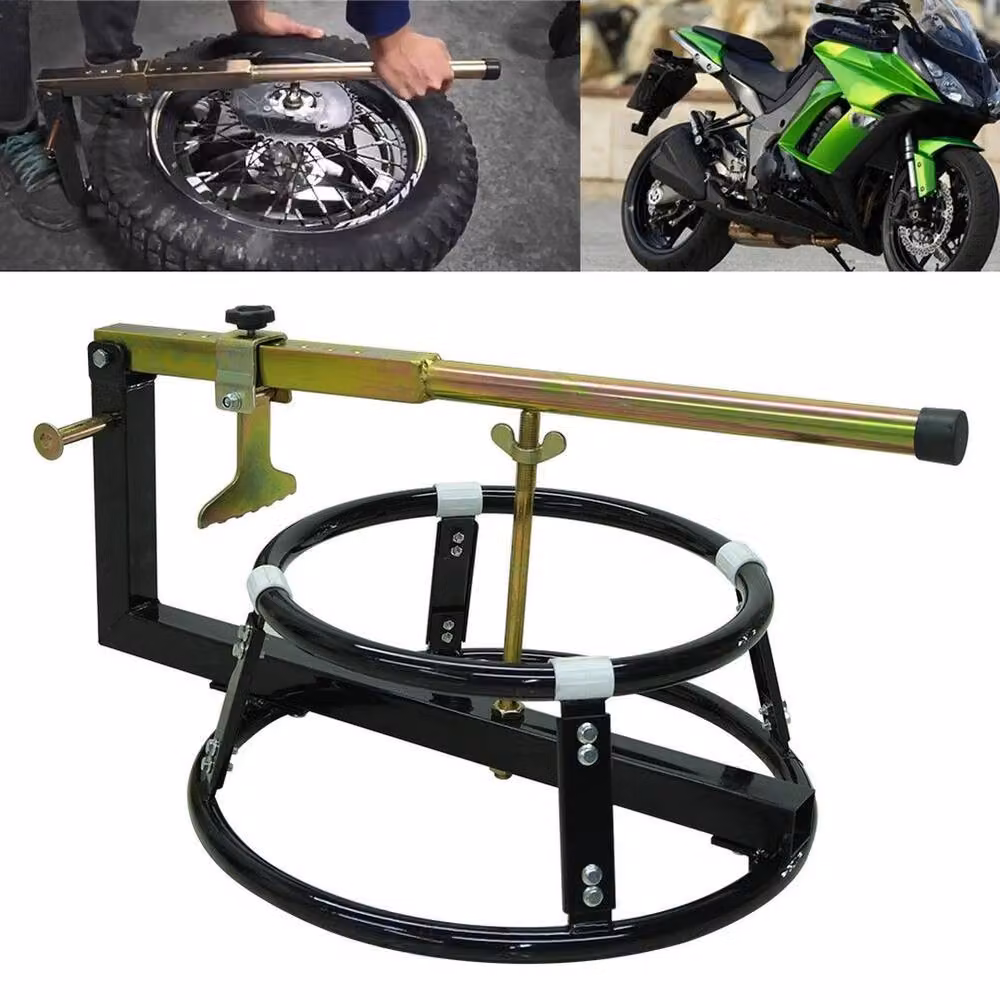 NESTLUNE Mechanics Workshop Garage Motorcycle Tyre Bead in Black, W/D: 1000 x 400 mm – 3