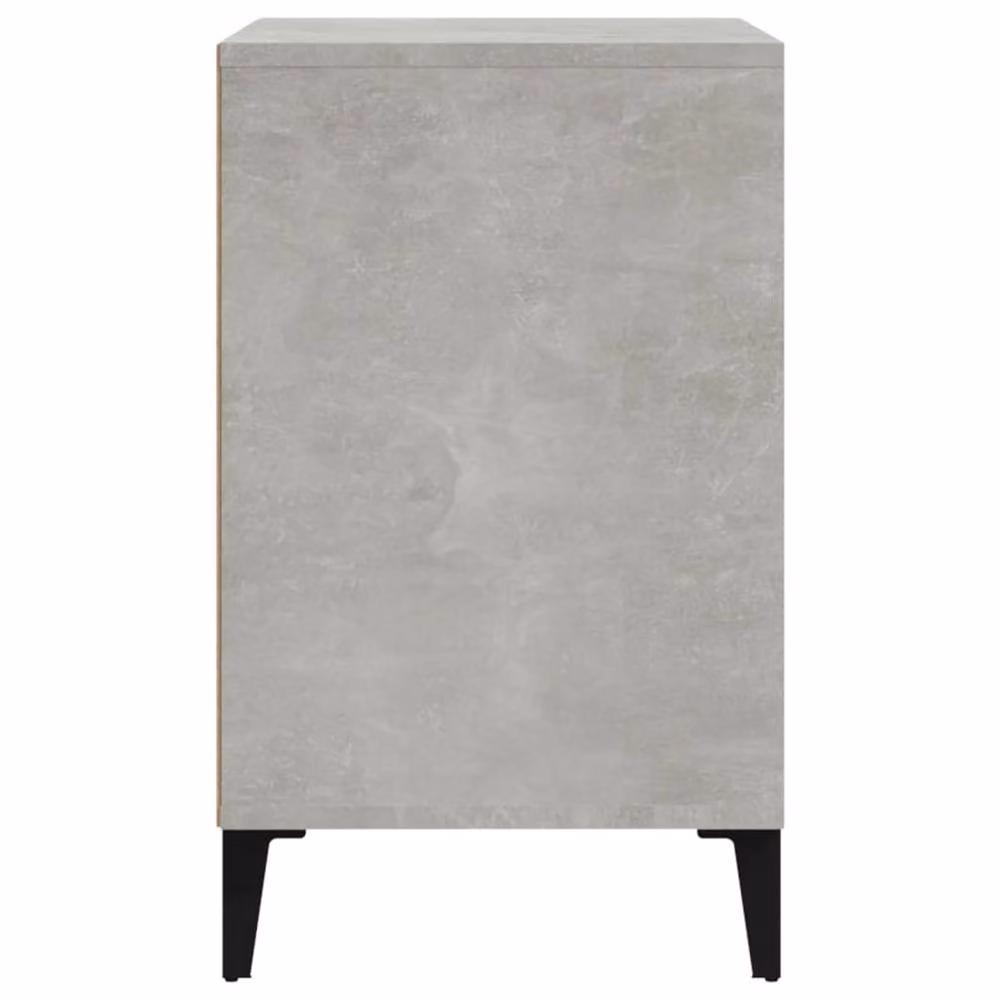 Berkfield Home Modern Shoe Cabinet in Concrete Grey, W/D/H: 102 x 36 x 60 cm – 3