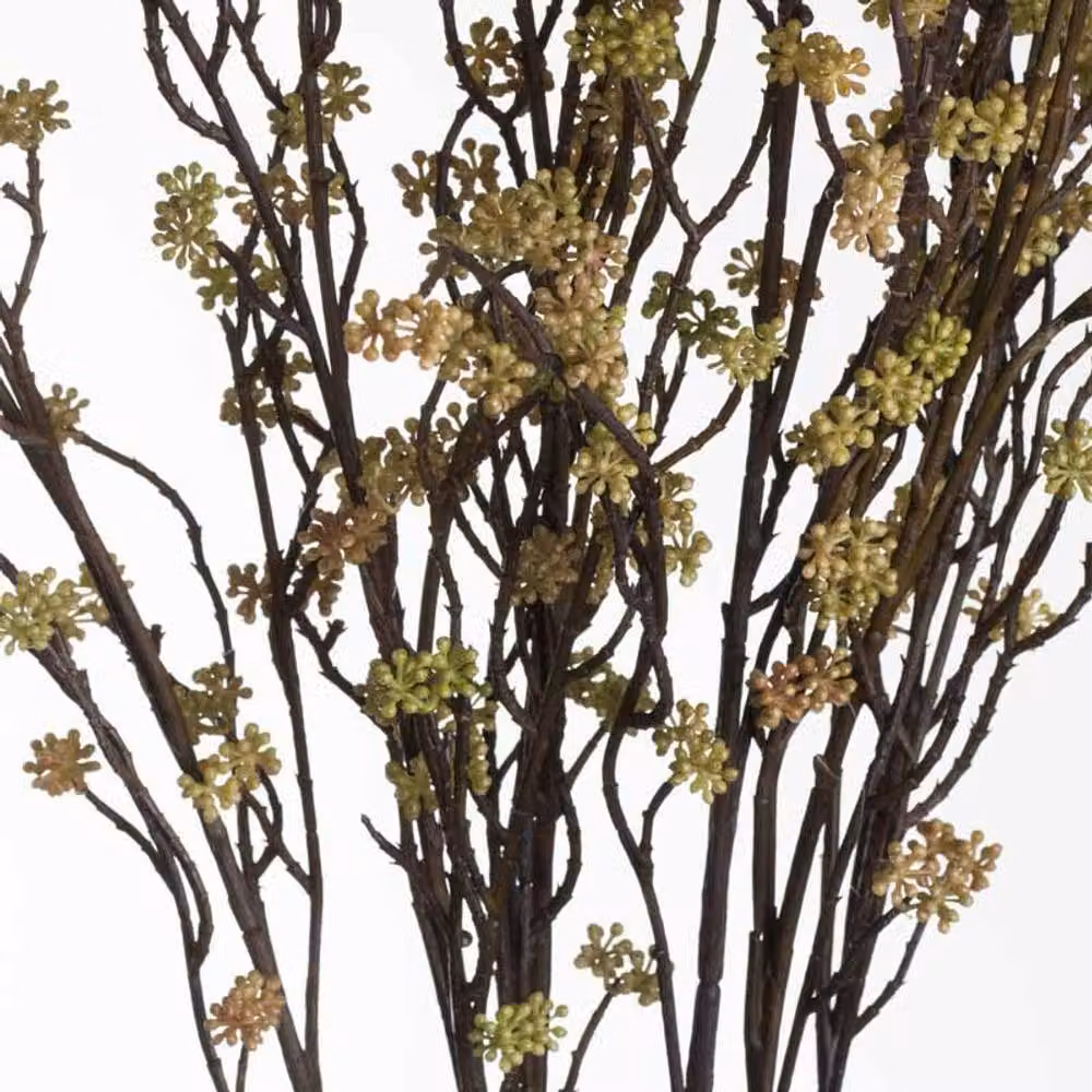 Lemon Pavilion Furniture and Decor Branch in Bloom Green Artificial Plant, W: 22 cm, H: 109 cm – 4
