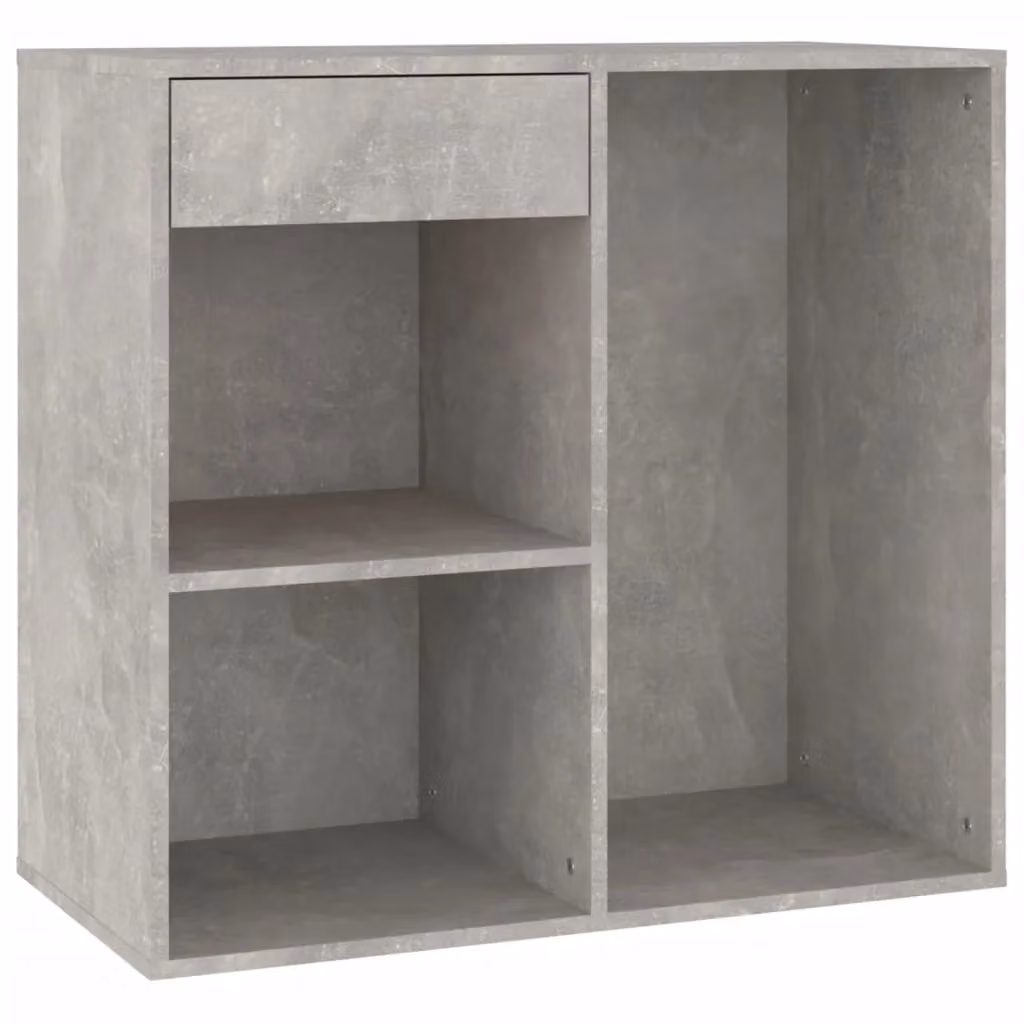 Berkfield Home Cosmetic Cabinet in Concrete Grey, W/D/H: 80 x 40 x 75 cm – 2