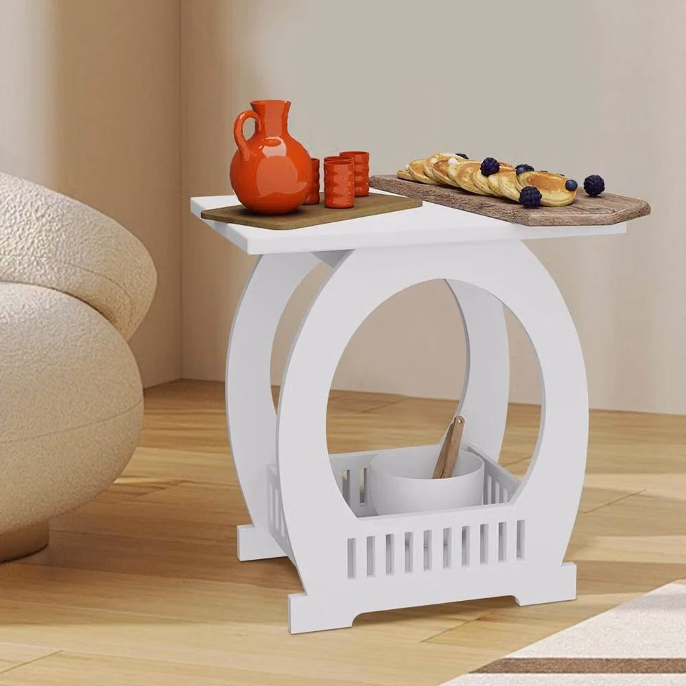 EONLION White Modern Bedside Table Cabinet – 2