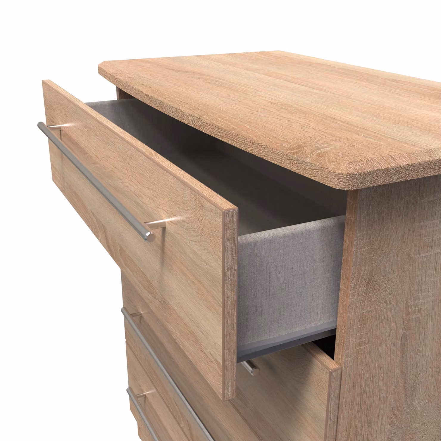 2 U Carlton 4 Drawer Chest in Light Oak – 3