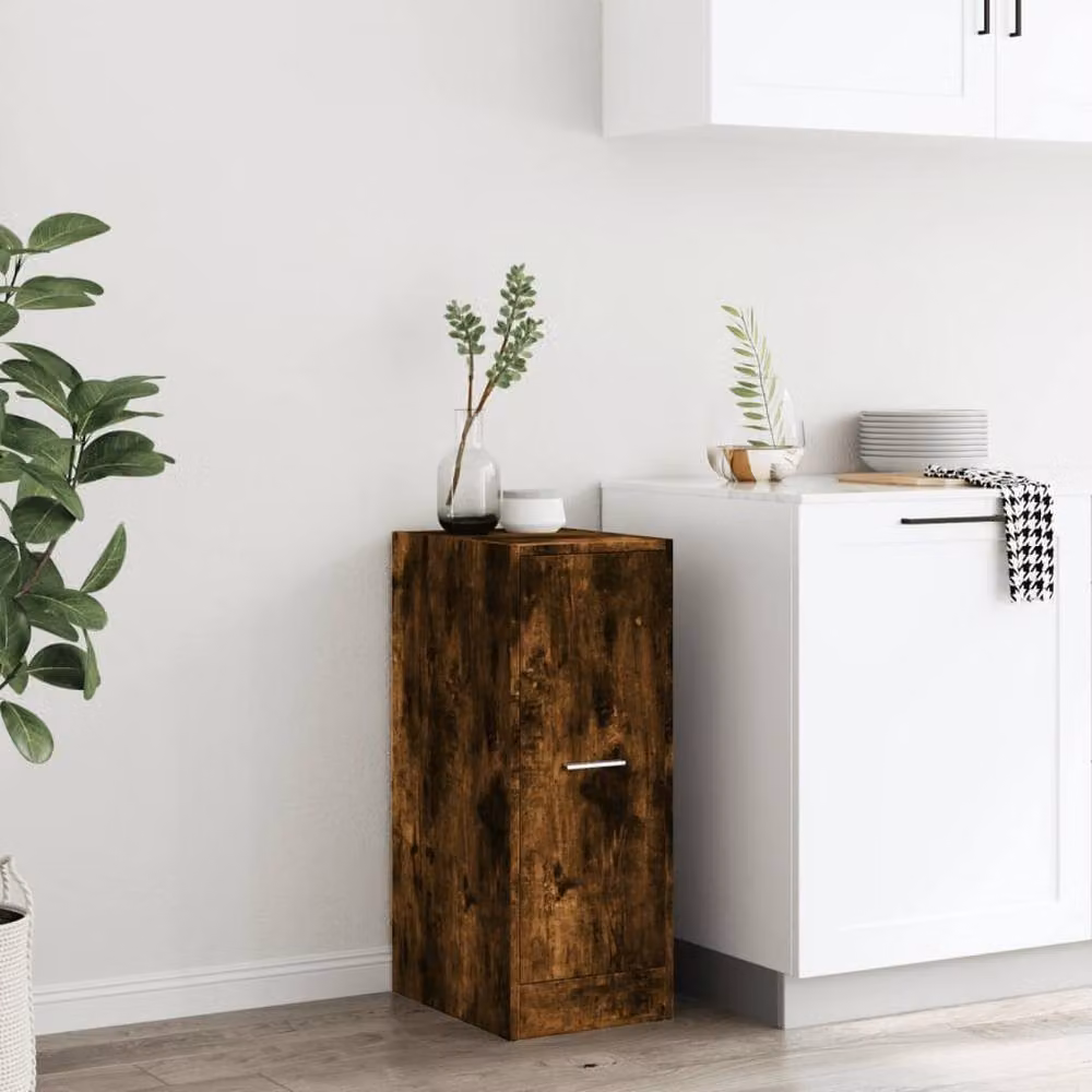 Berkfield Home Elegant Apothecary Cabinet in Smoked Oak Brown, W/D/H: 30 x 41 x 77.5 cm – 4