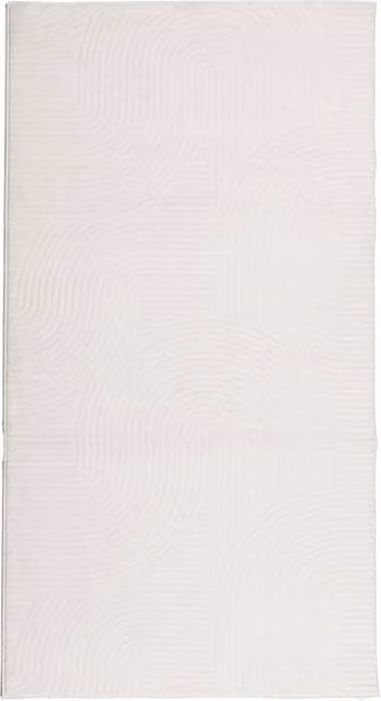 Berkfield Home IZA Scandinavian Style Geometric Short Pile Rug in Cream and Beige, W: 80 cm, L: 150 cm