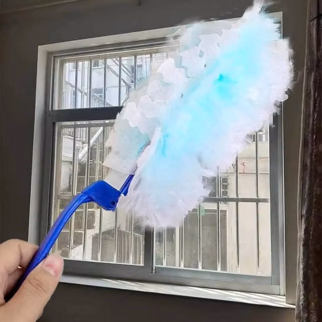 VOGREX 40-Piece Microfiber Disposable Duster Refill Heads Kit in Blue – 1
