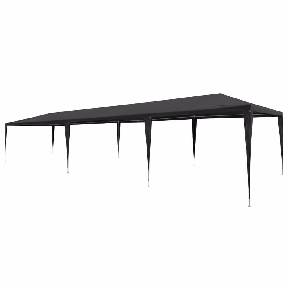 Berkfield Home Party Tent in Anthracite Black, W: 9 m, D: 3 m, H: 2.55 m – 2