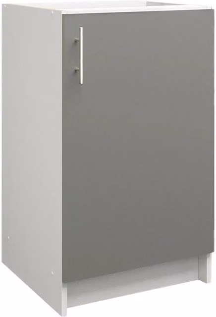 SPETLEK Modern Grey Matt Kitchen Base Unit with Hinged Doors – 1
