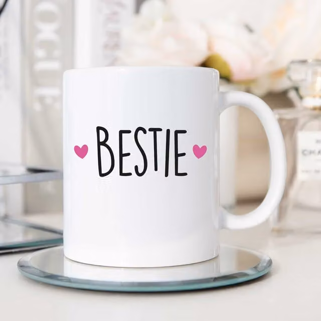 60 Second Makeover Bestie Ceramic Mug in White
