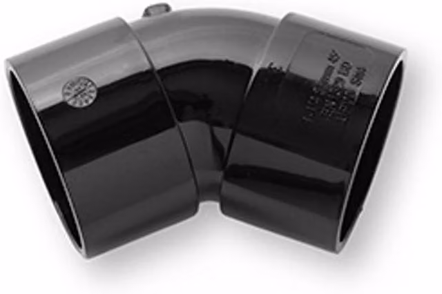 Primaplumb 32mm 45 Degree Obtuse Bend in Black and Grey