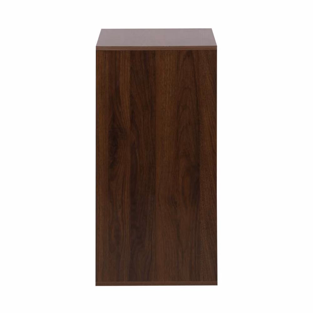 sweeek Modern Wood Effect 2-Door Storage Unit in Dark Brown – 3