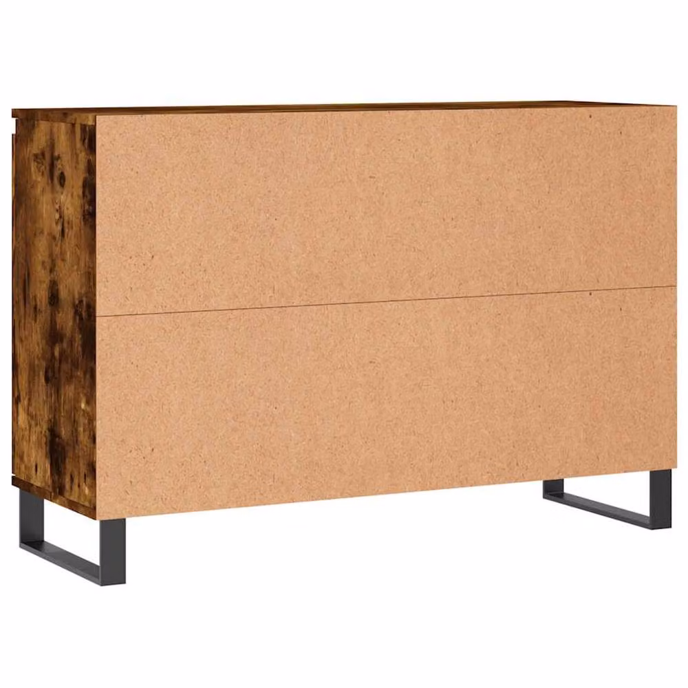 Berkfield Home Smoked Oak Sideboard in Brown, W/D/H: 104 x 35 x 70 cm – 5