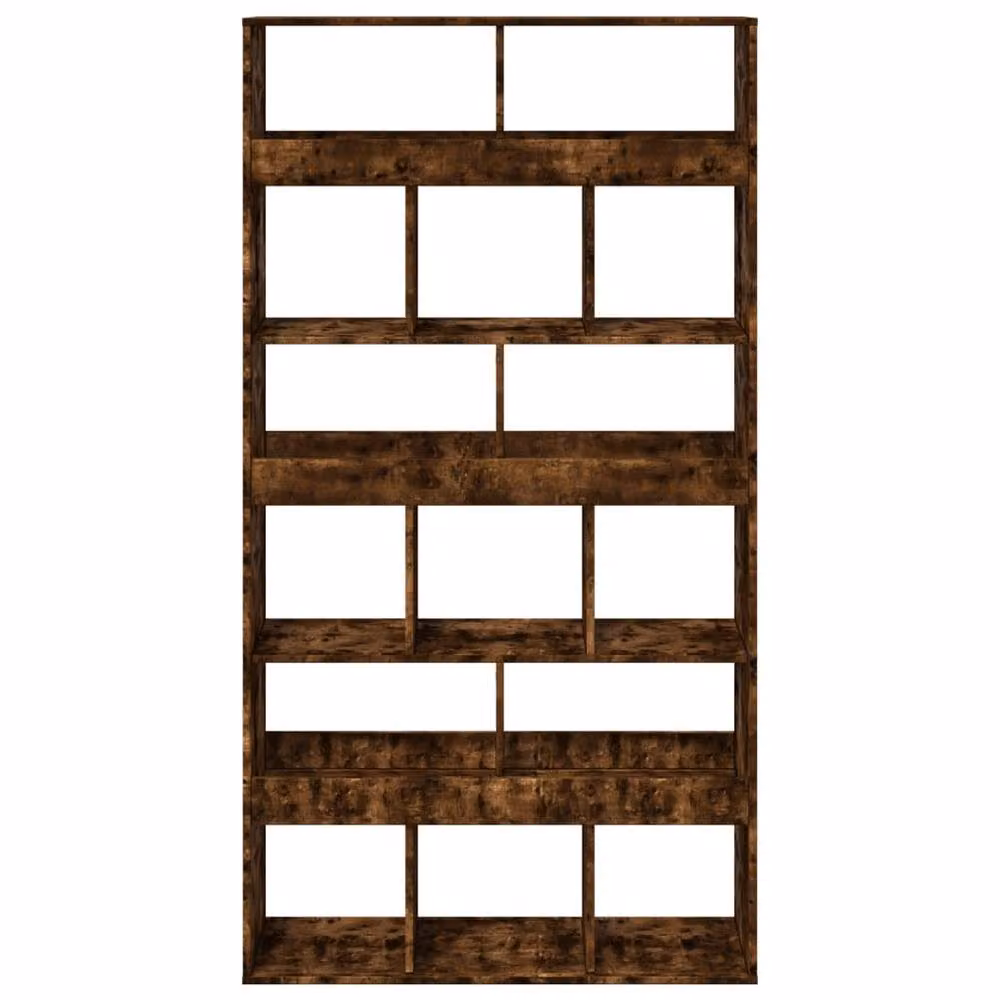 Berkfield Home Smoked Oak Room Divider in Brown, W/D/H: 100 x 33 x 187.5 cm – 3
