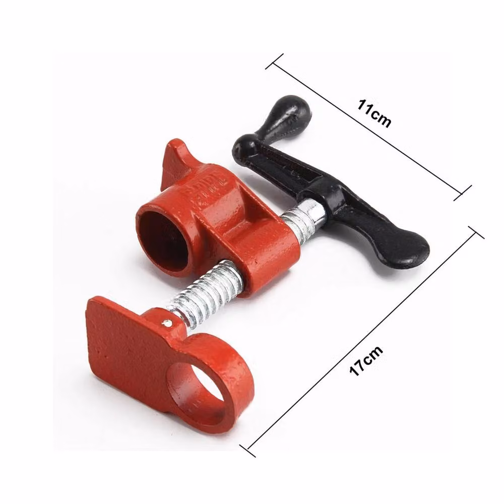 Nordara 4 Sets of 3/4 inch Heavy Duty Cast Iron Woodworking Pipe Clamps in Red – 2