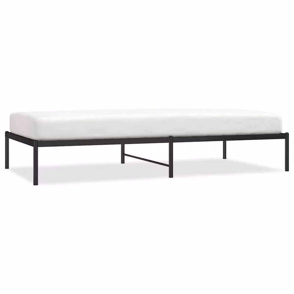 Berkfield Home Metal Bed Frame, Black, W/D/H: 100 x 200 cm – 2