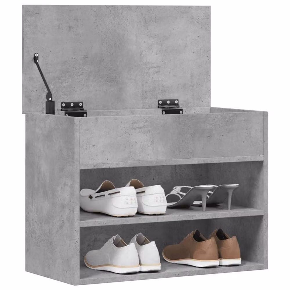 Berkfield Home Grey MDF Shoe Rack, W/D/H: 60 x 30 x 45 cm – 3