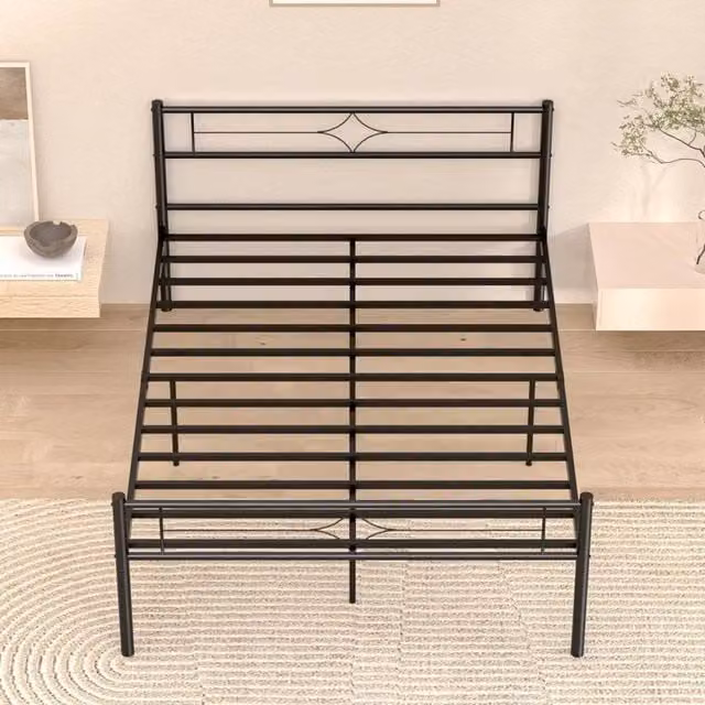 Kelvenix Double Metal Bed Frame in Black