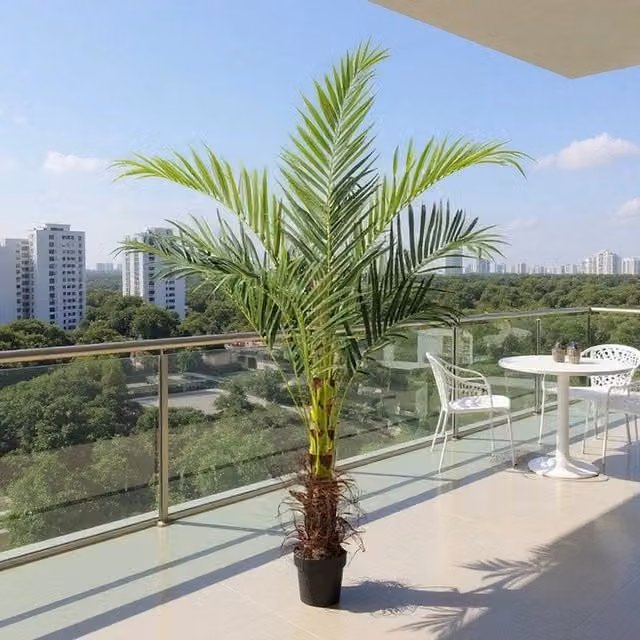 EONLION Green Artificial Palm Tree, Height: 180 cm