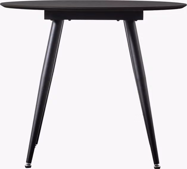 Perch & Parrow Round-Up Modern Round Dining Table in Matt Black