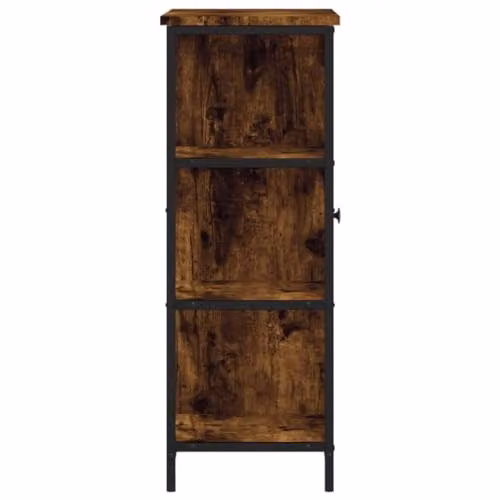 vidaXL Sideboard in Smoked Oak, Brown Engineered Wood, W/D/H: 70 x 30 x 80 cm – 5